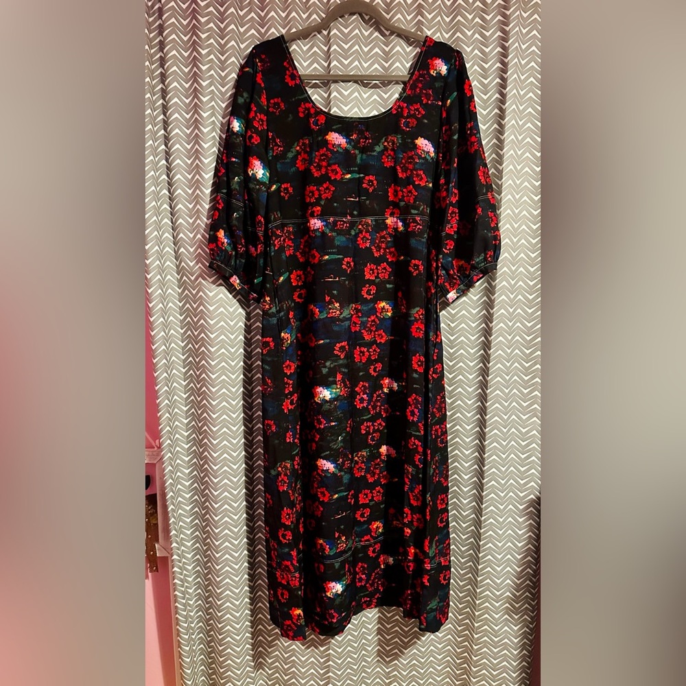 Rachel Comey x Target | Kodak Red Floral dress, size 14 - Picture 6 of 9